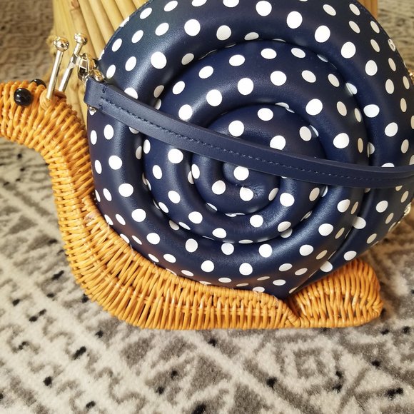 Kate Spade Scarlett Snail Wicker Crossbody Enchant - Picture 2 of 9